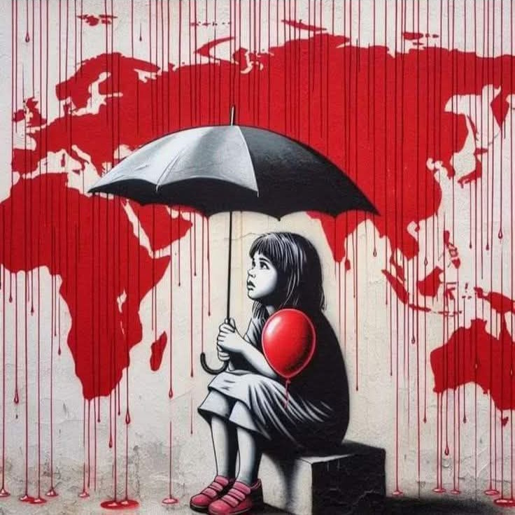 Banksy Rainy days all over the world