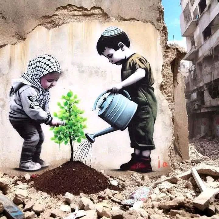Banksy Once we stop killing our neighbors children, we will know peace
